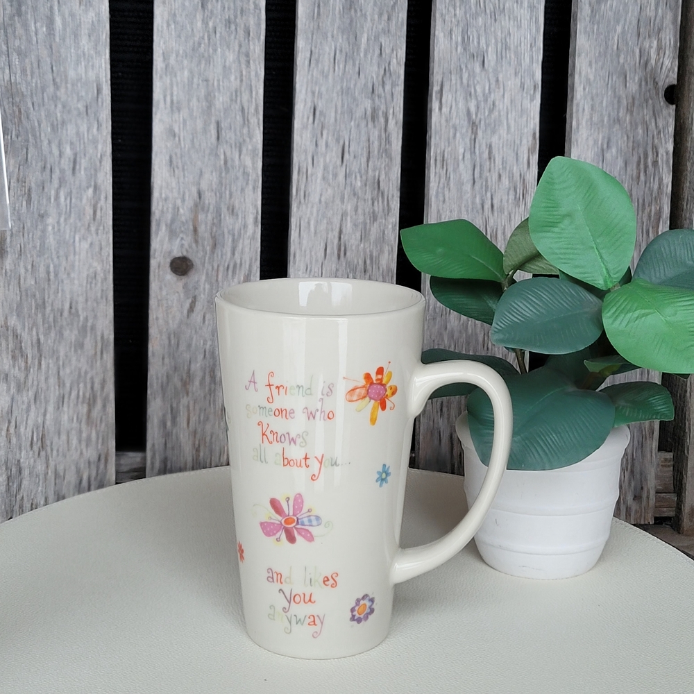 Natural Life Floral Ceramic Mug with Inspirational Quote - Picture 9 of 9